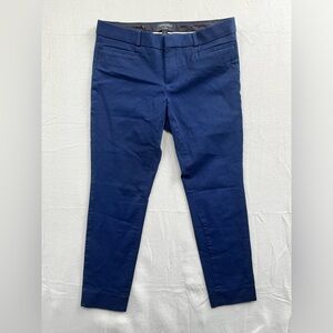 Women's Banana Republic Sloan Navy Rayon Spandex Blend Trouser Pants Size 2
